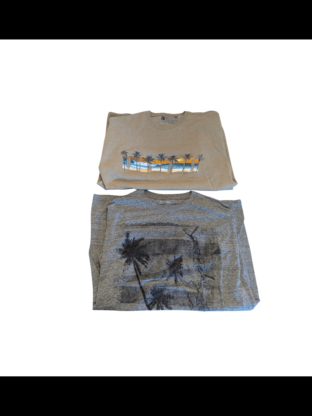 EUC Mens XXL Short Sleeve Beach Tropical Palm Tree Shirt Bundle
